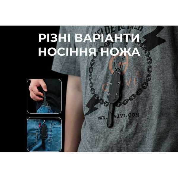 Ніж Civivi Mini Elementum Fixed Blade C23010-1 atlM67372 фото