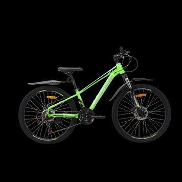 Підлітковий велосипед CrossBike 26" Compass 12,5" зелено-чорний 92437 фото