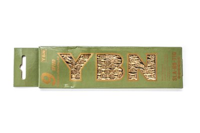 Ланцюг 9шв 116 ланок YBN SLA-H9 Gold з замком V-CHA-285 фото