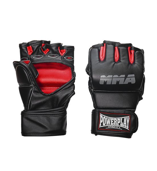 Рукавиці для MMA PowerPlay 3053 Чорно-Червоні L/XL PW863071878 фото