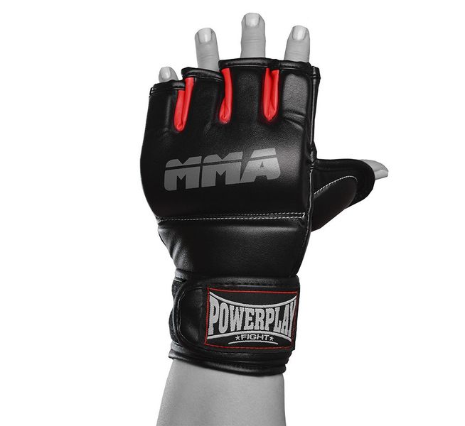 Рукавиці для MMA PowerPlay 3053 Чорно-Червоні L/XL PW863071878 фото