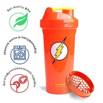 Шейкер спортивний SmartShake Lite 800ml DC Flash (Original) PW1640877469 фото