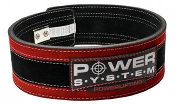 Пояс для важкої атлетики Power System Stronglift PS-3840 Black/Red L/XL PW2016565335 фото