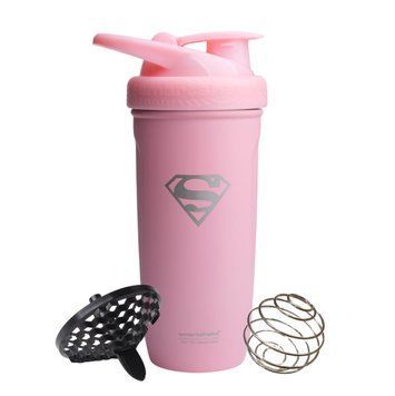 Шейкер спортивний SmartShake Reforce 900ml Supergirl Pink PW2404429533 фото