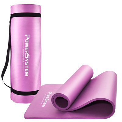 Килимок для йоги та фітнесу Power System PS-4017 (180х61х1) рожевий PW1413481147 фото