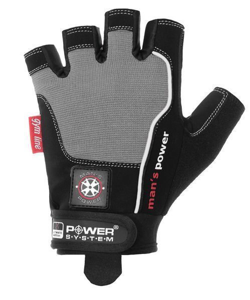 Рукавички для фітнесу Power System PS-2580 Man&rsquo;s Power Black/Grey XL PW1413480744 фото