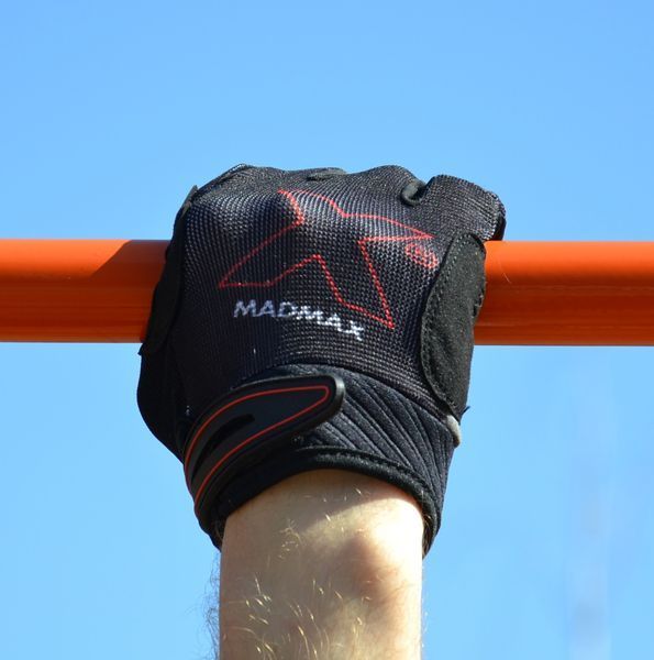 Рукавички для фітнесу MadMax MXG-103 X Gloves Black/Grey S PW2135164162 фото