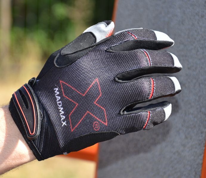 Рукавички для фітнесу MadMax MXG-103 X Gloves Black/Grey S PW2135164162 фото