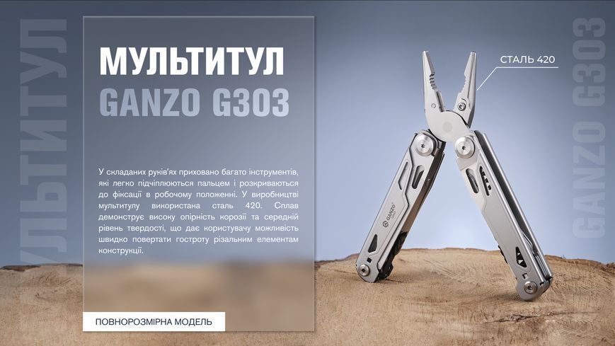Мультитул Multi Tool Ganzo G303 atlM65045 фото