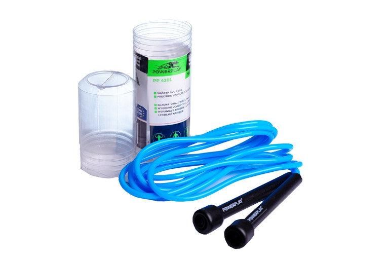 Скакалка PowerPlay 4201 Basic Jump Rope Синя (2,8m.) PW675927877 фото