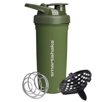 Шейкер спортивний SmartShake металевий Reforce Stainless Steel 30oz/900ml Army Green PW2038948919 фото