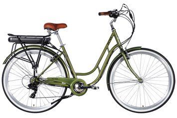 Електровелосипед Dorozhnik 28" eRetro 19" 36B 500Вт 13А/год темно-зелений 2026 ELB-D-28-110 фото