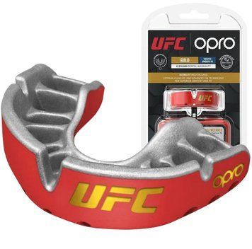 Капа OPRO Gold UFC дитяча (вік до 10р.) Red/Silver (art.102517002) PW2761939778 фото