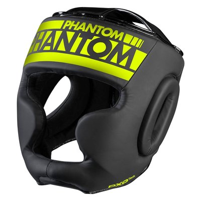 Боксерський шолом Phantom APEX Full Face Neon One Size Black/Yellow PW1882200656 фото
