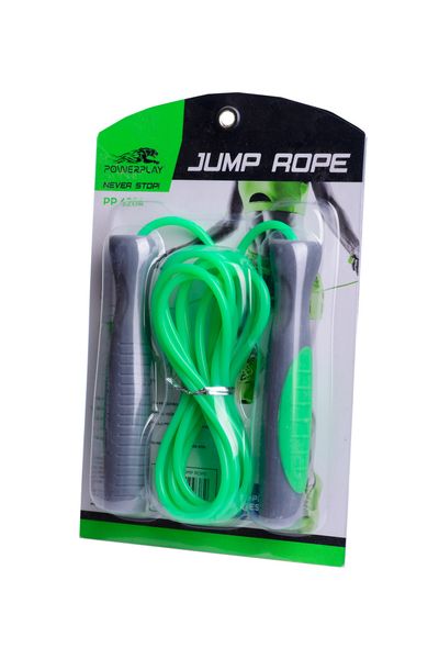 Скакалка PowerPlay 4204 Classic Jump Rope Зелена (2,7m.) PW848630433 фото