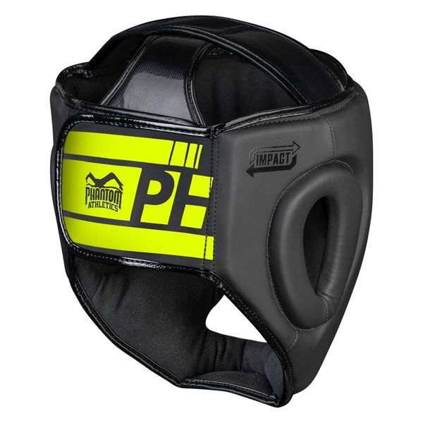 Боксерський шолом Phantom APEX Full Face Neon One Size Black/Yellow PW1882200656 фото