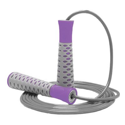 Скакалка PowerPlay 4206 Jump Rope PRO+ Сіро-фіолетова (2,75m.) PW1258486939 фото