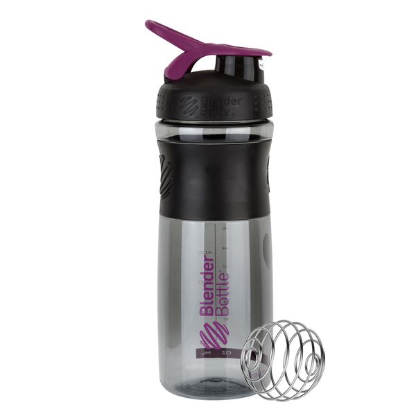 Шейкер спортивний (пляшка) BlenderBottle SportMixer 28oz/820ml Black/Plum (Original) PW1386055466 фото