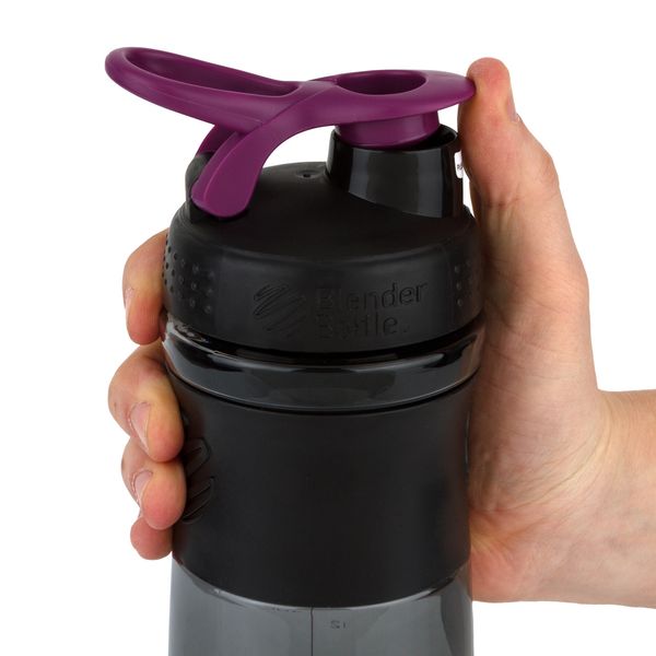 Шейкер спортивний (пляшка) BlenderBottle SportMixer 28oz/820ml Black/Plum (Original) PW1386055466 фото