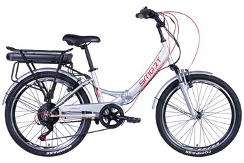 Велосипед з електроприводом 24" сталь Formula eSMART FRW AM Vbr рама-15" 36B 12.5А*г з кріпл. до багажн. 500Вт задн. срiблястий з крылом St 2024 Rb8dd0717-87e5-11ee-8863-0050569e3a4b фото