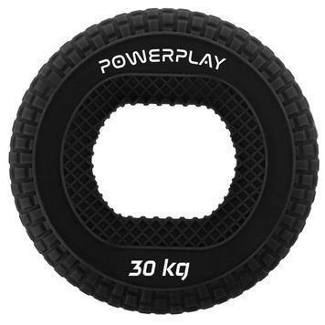 Еспандер кистьовий силіконовий PowerPlay PP-4333 Hand Grip Hard 30 кг. Чорний PW2368511839 фото