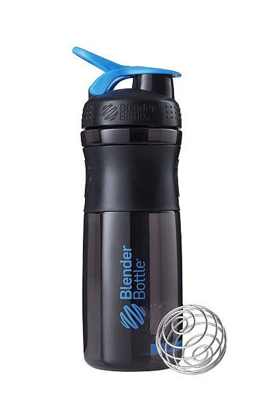 Шейкер спортивний (пляшка) BlenderBottle SportMixer 28oz/820ml Black/Cyan (Original) PW1386055468 фото