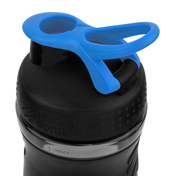 Шейкер спортивний (пляшка) BlenderBottle SportMixer 28oz/820ml Black/Cyan (Original) PW1386055468 фото