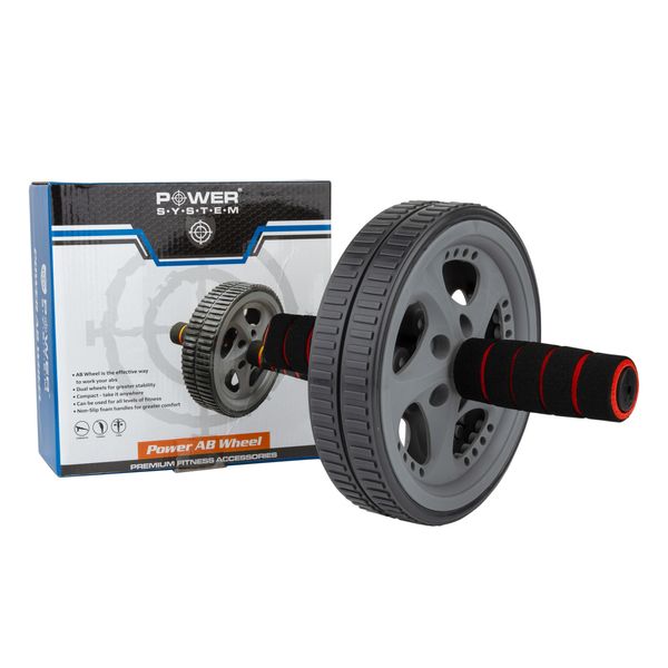 Колесо для преса Power System PS-4006 Power Ab Wheel Grey/Black PW1411784118 фото