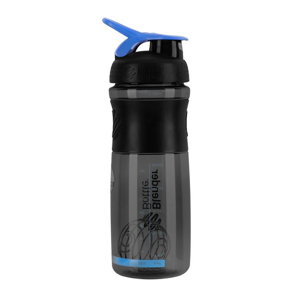 Шейкер спортивний (пляшка) BlenderBottle SportMixer 28oz/820ml Black/Cyan (Original) PW1386055468 фото