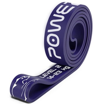 Еспандер-петля (гумка для фітнесу і кроссфіту) PowerPlay 4115 Power Band Фіолетова (14-23kg) PW1077855035 фото