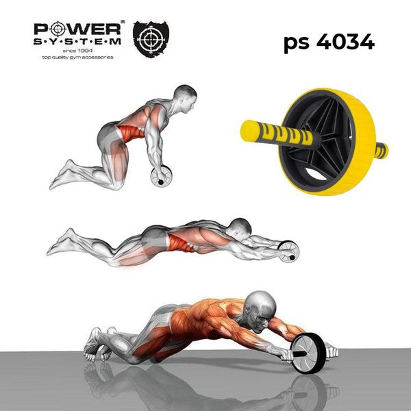 Колесо для преса Power System PS-4034 Multi-core AB Wheel Yellow PW1413481125 фото