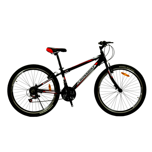 Велосипед Crossbike Spark V 26" 13" чорно-червоний 91392 фото