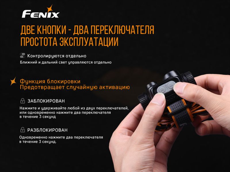 Ліхтар налобний Fenix HM65R ATM45437 фото