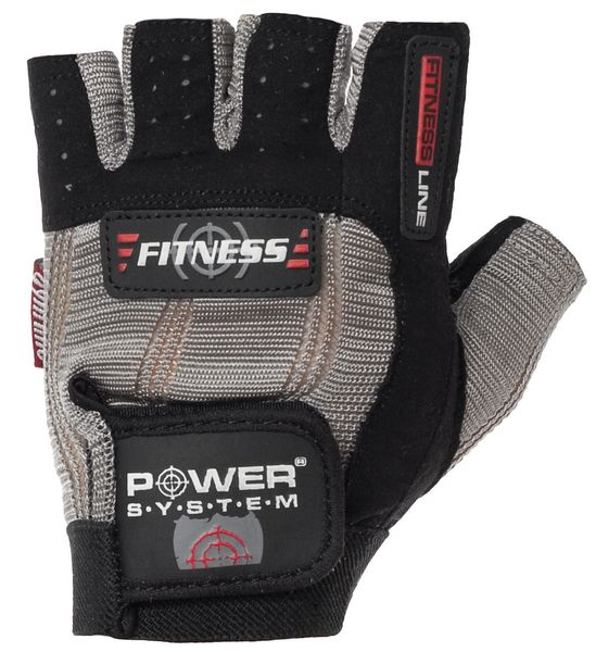 Рукавички для фітнесу Power System PS-2300 Fitness Grey/Black XS PW1411784043 фото