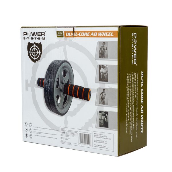 Колесо для преса Power System PS-4042 Dual-Core Ab Wheel Grey/Black PW1411784119 фото